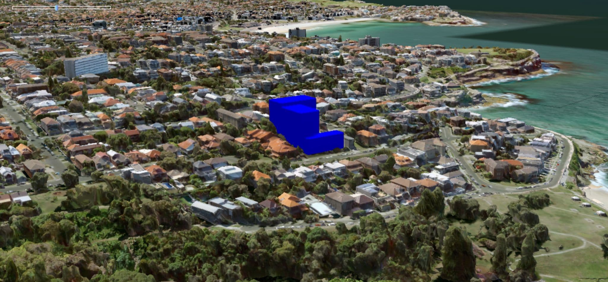 Scale and massing model — view 5